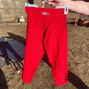 Original cropped red Booty by brabants leggings